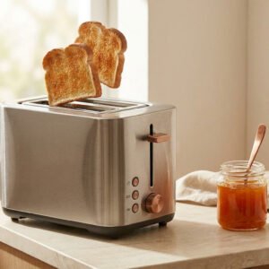 Brushed Steel Toaster - Dynasty Home Co