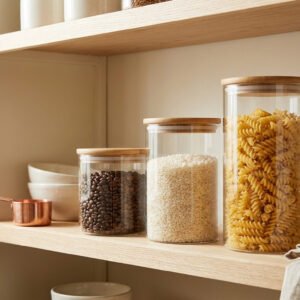 Glass Canister Trio - Dynasty Home Co