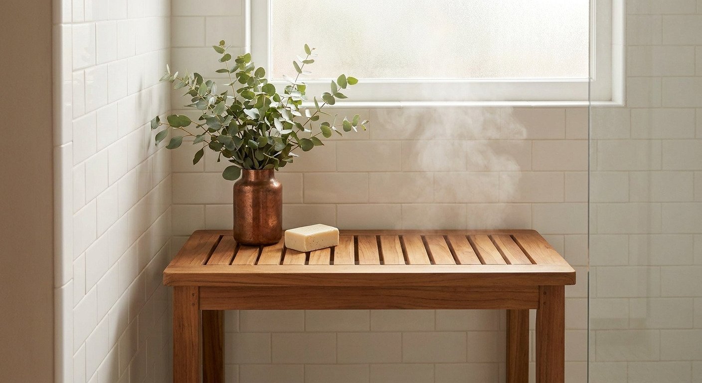 Teak Shower Bench